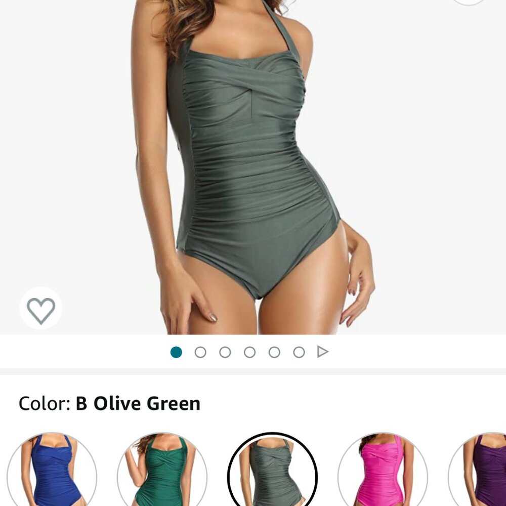 Womens smismivo tummy control one piece swimsuit sz M
